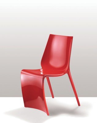 Cadeira cor vermelha