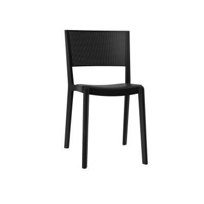 Cadeira sem braços preta